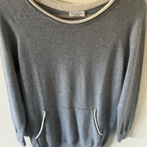 Brunello Cucinelli Women's Grey Sweater